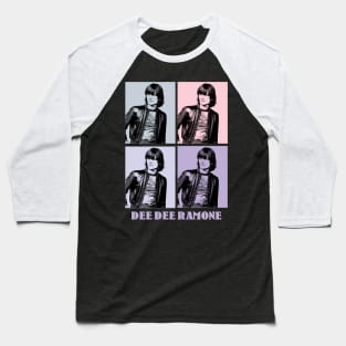 Dee Dee Ramone Pop Art Baseball T-Shirt